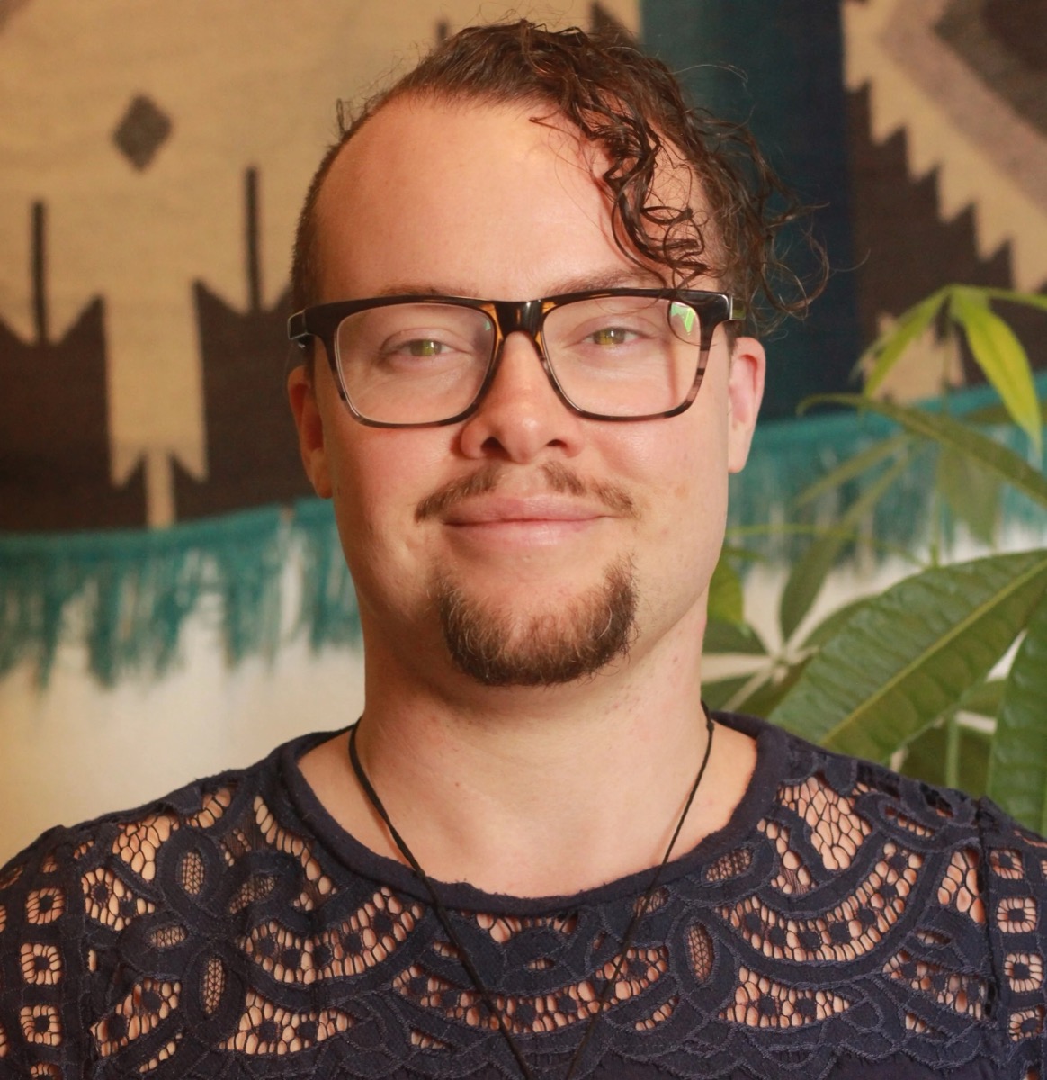 Portrait of therapist November Preston smiling